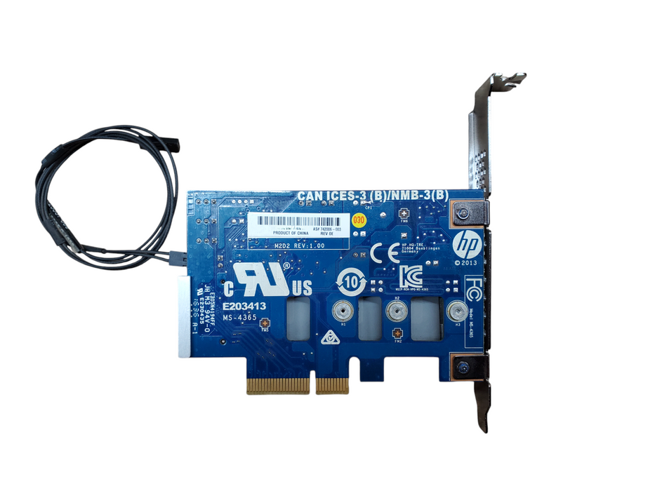 HP 742006-003 G2 M.2 SSD PCIe Adapter - No SSD