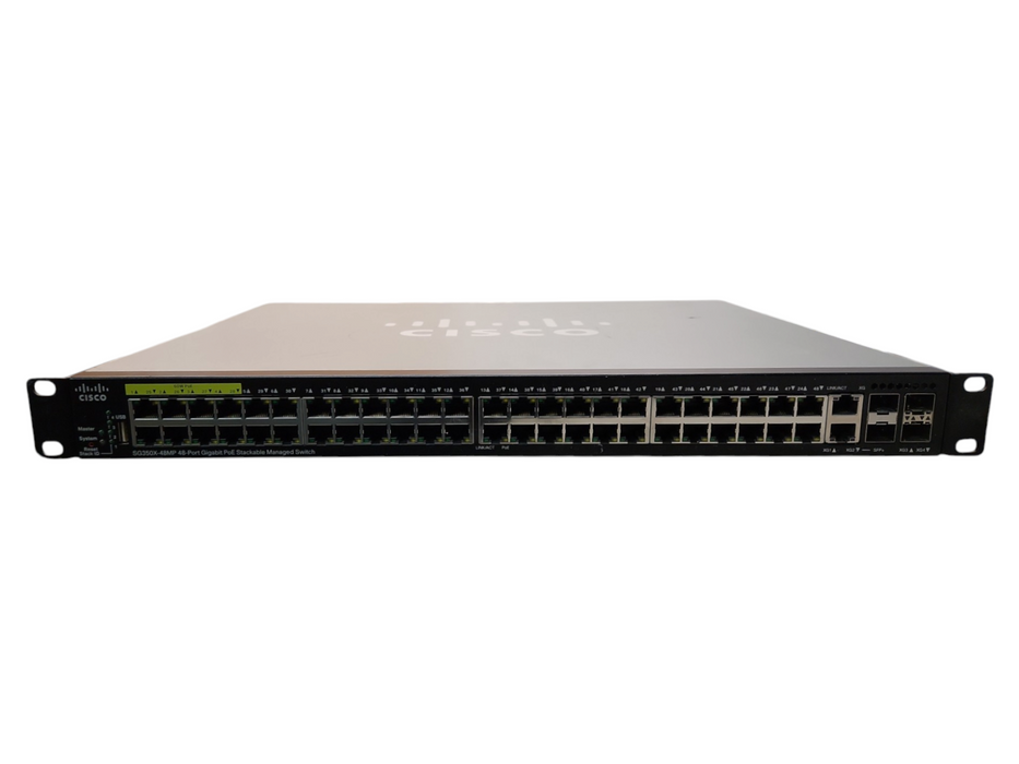 Cisco SG350X-48MP-K9, 48-Port Gigabit PoE Stackable Managed Switch