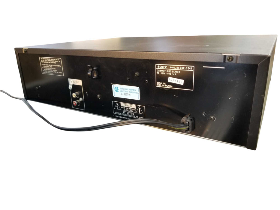 Sony CDP-C245, CD Player 5 Disc Carousel Disc Changer NO Remote