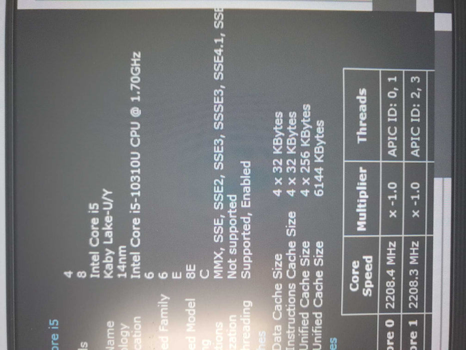 Dell Latitude 5310 i5-10310U 16GB RAM 256GB SSD  Lap200