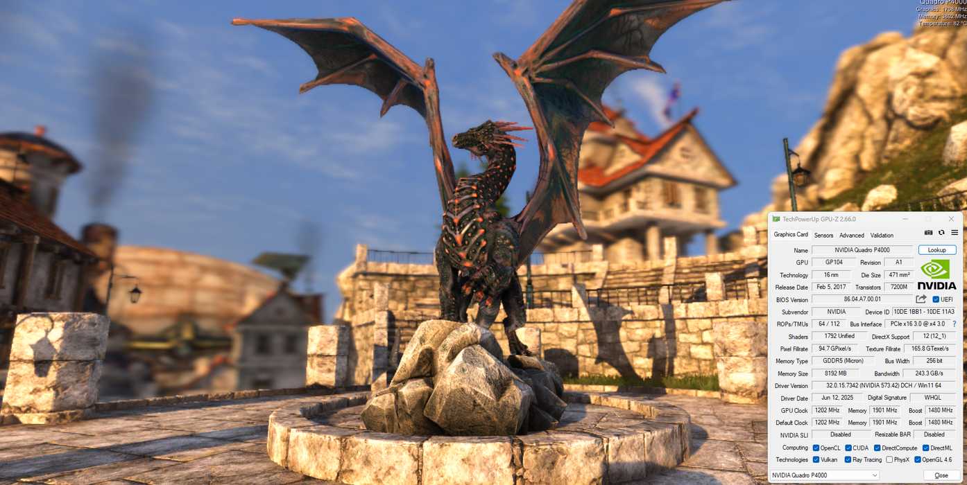 NVIDIA Quadro P4000 8GB GDDR5 Graphics Card - 4x Display Port Q