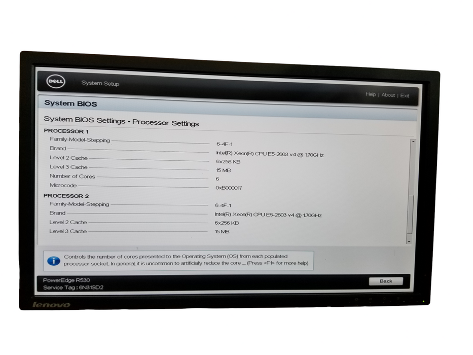 Dell PowerEdge R530 2x Xeon E5-2603v4 32GB RAM DDR4 PERC H730-Mini 2x1100W