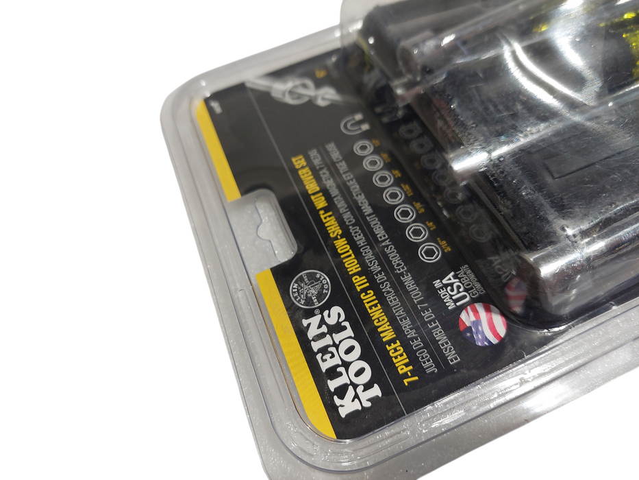 Klein 647M 7-Piece Nut Driver Set, Magnetic Hollow 6-Inch Shafts 3/16 - 1/2 =