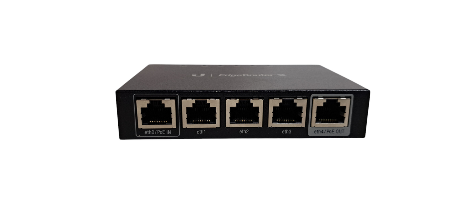 Ubiquiti Networks ER-X EdgeRouter X 5-Port Gigabit Router W/ Adapter & Box Q