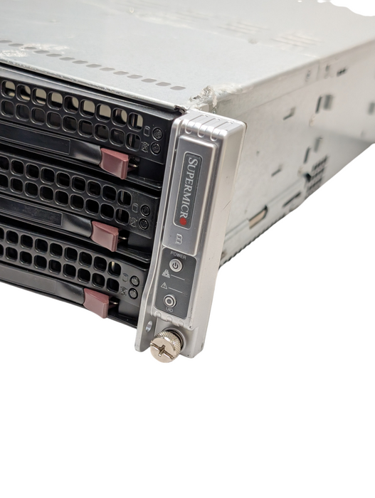 Supermicro 827-14 2U 2 Node Server 12 3.5 inch HDD bays PLEASE READ  -