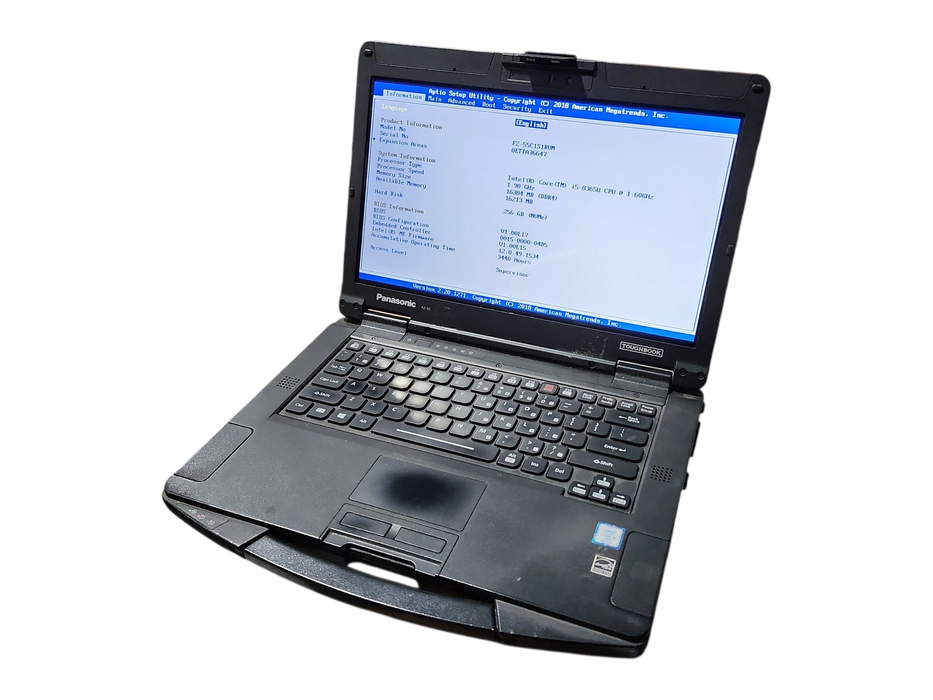 Panasonic Toughbook FZ-55 Touch i5-8365U, 16GB DDR4, 256GB NVMe, 3440Hrs  Lap200