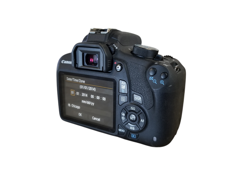 Canon EOS Rebel T5 Camera with EFS 18-55 mm Lens - Black *READ*  Q