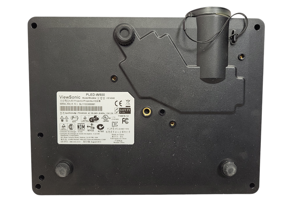 ViewSonic PLED-W500 Projector No remote LED hour: 55h $