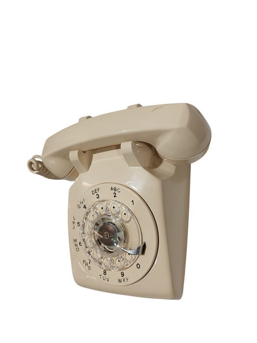 Northern Telecom Beige Rotary Dial Telephone  =