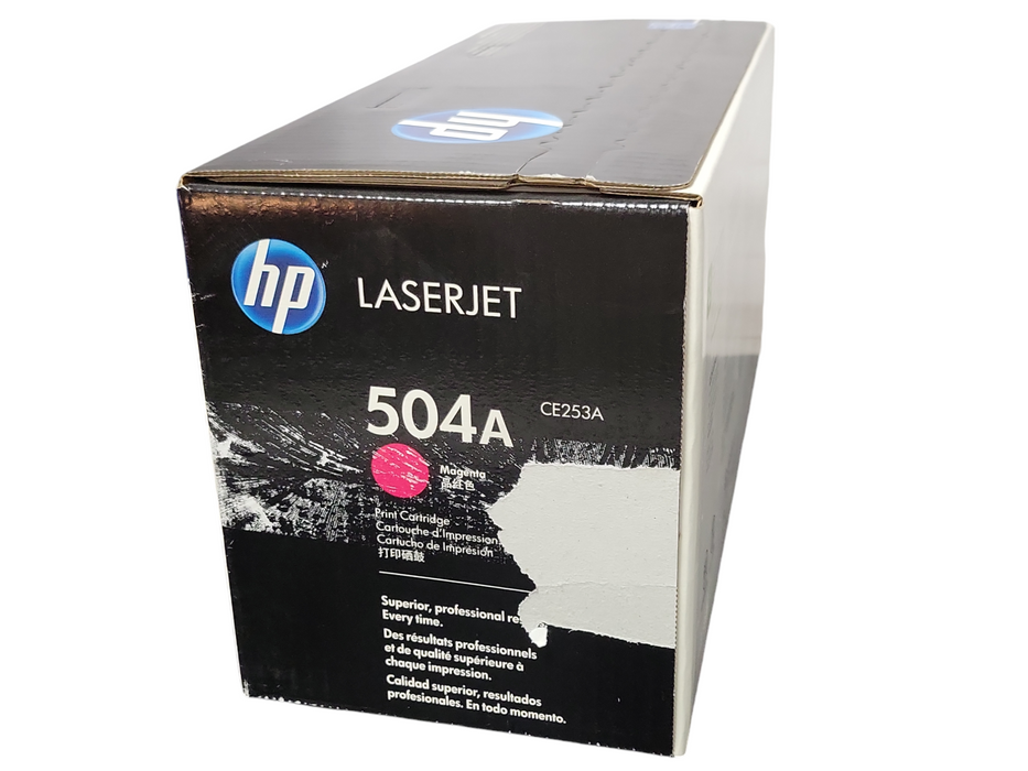 New HP LaserJet 504A Magenta CE253A Toner Print Cartridge Q_