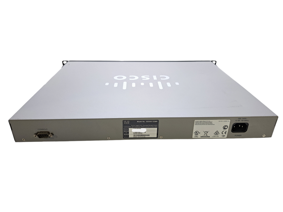 Cisco SG500-52MP | 52-Port Gigabit PoE+ Managed Stackable Switch 1/5G SFP