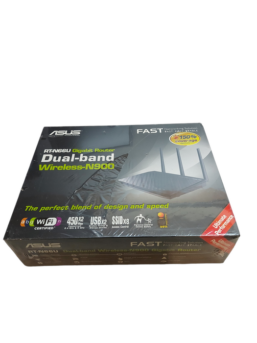 Asus RT-N66U Dual-Band Wireless N900 Gigabit Router - BRAND NEW SEALED BOX