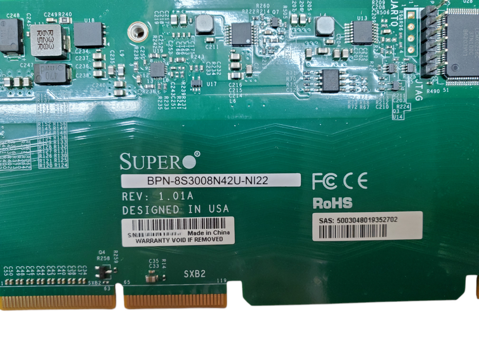 SuperMicro X10DRT-P-G5-NI22 Compute Node Backplane P/N: BPN-8S3008N42U-NI22