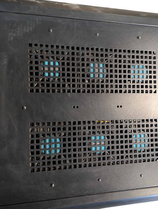 TOTEN 12U Equipment Rack 3 by 2 feet Cooling Fans Wheels Tempered Glass -