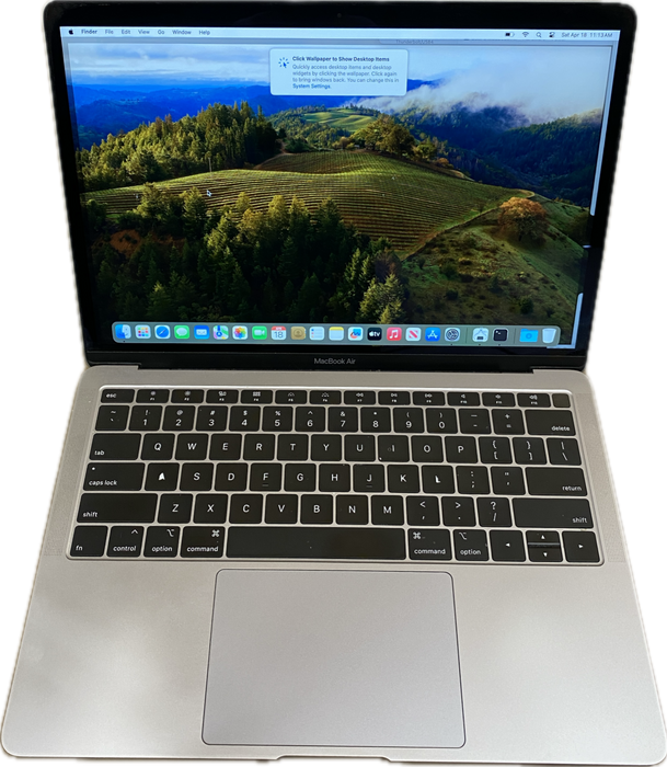 Apple MacBook Air 13"2018 i5-8210Y 8GB 256SSD No Power Adapter READ
