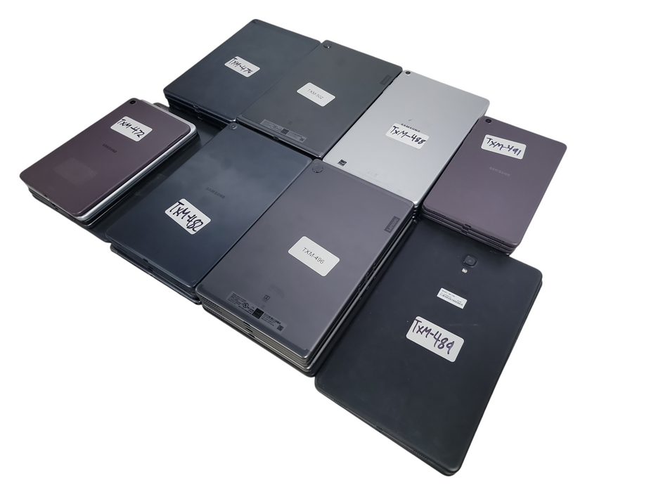 Lot of 37x Android Tablets [Samsung/ZTE/Lenovo | B Condition][TXM-17] (