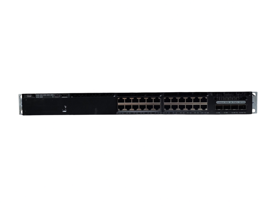 Cisco Catalyst WS-C3650-24PD-S 24-Port PoE+ 2x10G SFP