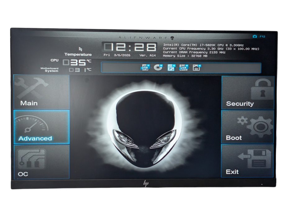 DELL Alienware Area-51 R2 Intel Core i7-5820K 32GB RAM 512GB SSD  -