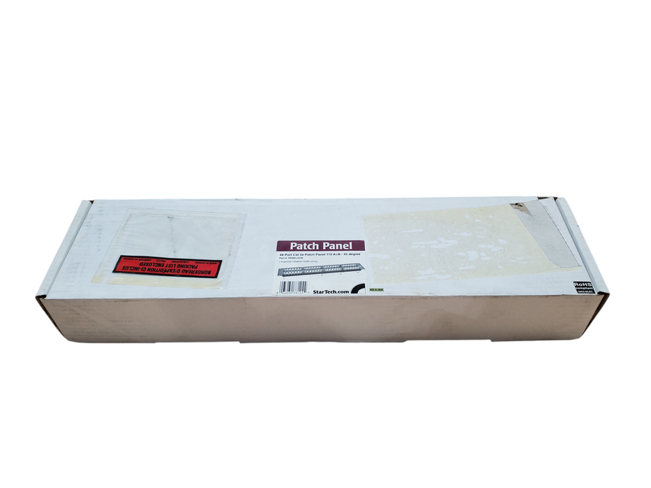NEW - StarTech 48 Port Cat 5e Patch Panel 110 A+B - 45 Degree Q