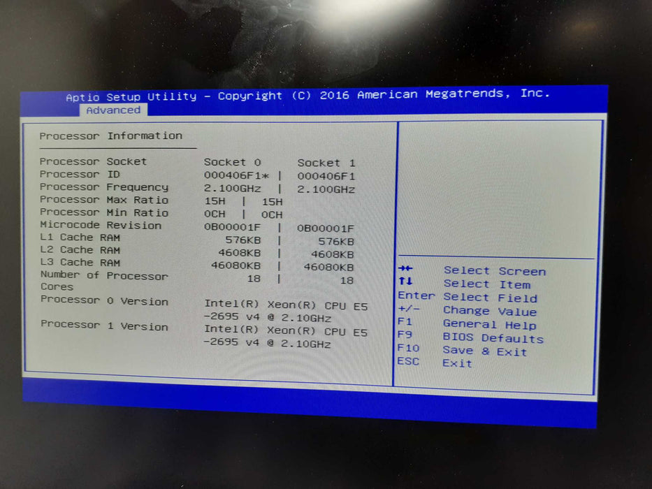 Cisco UCS C220 M4S - 2x Xeon E5-2695 v4 @ 2.10GHz 64GB DDR4, NO HDD