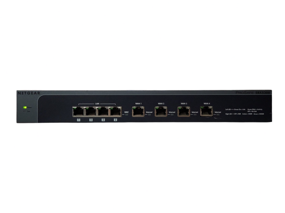 Netgear SRX5308 ProSafe Gigabit Quad WAN SSL VPN Firewall, Factory Reset