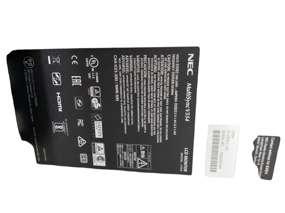 NEC LCD 55" Monitor Model: V554 Commercial Grade Monitor 1080HD  =