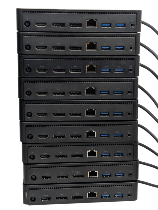 Lot of 9x DELL D6000 Universal USB-C PD / USB-A Docking Stations -