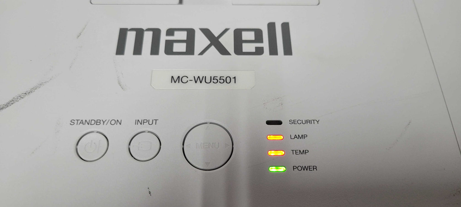 Maxell MC-WU5501 WUXGA 5000 Lumen HD projector, READ _