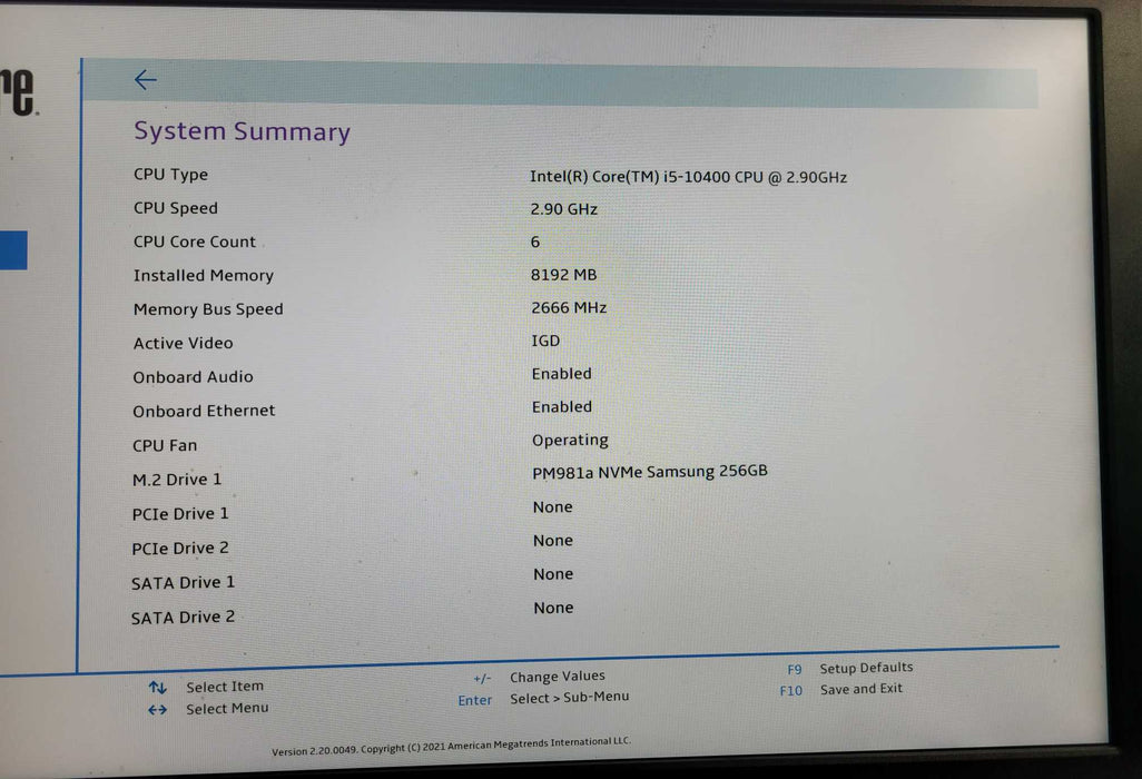 Lenovo ThinkCentre M70c | i5-10400 @2.90GHz 8GB DDR4 256GB NVMe