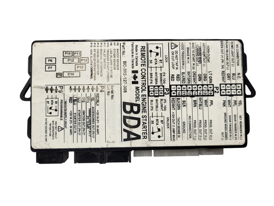 ASTROSTART BDA REPLACEMENT REMOTE START MODULE BC-392-127-305 Q$