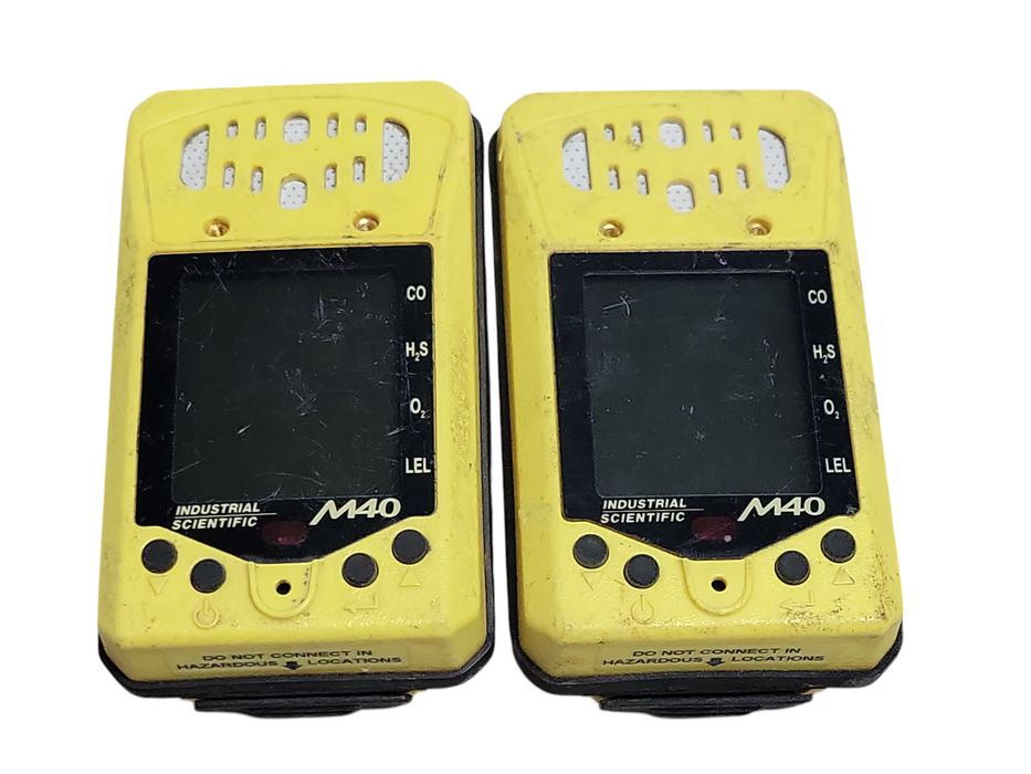 Lot of 2x industrial scientific M40 Gas monitors only, READ _