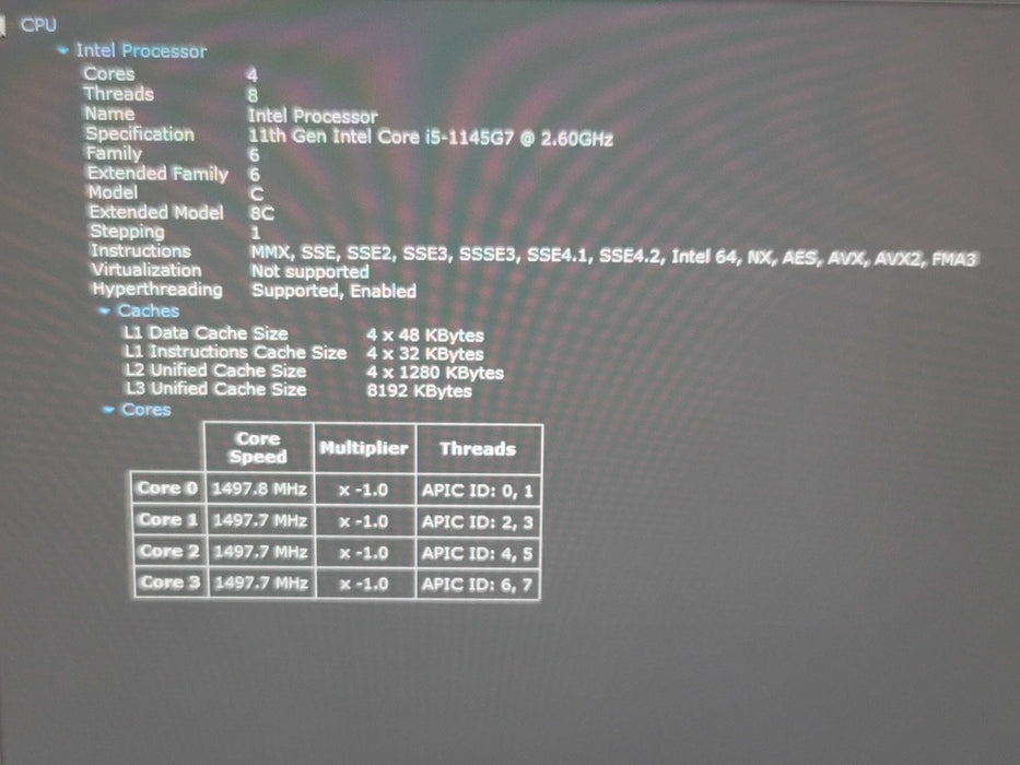 Dell Latitude 7420 i5-1145G7 16GB RAM 256GB NVMe β Lap200