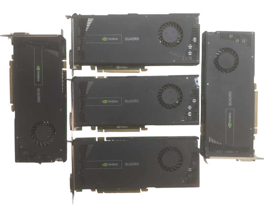 Lot 5x Nvidia Quadro 4000 | 2GB GDDR5 Graphics Card | 1xDVI / 2xDP