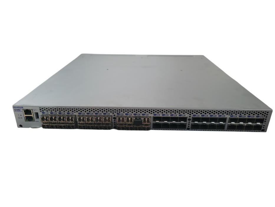 EMC DS-6510B BROCADE 6510 48-Port Fibre Channel Switch BR-6510-24-8G-R, READ !