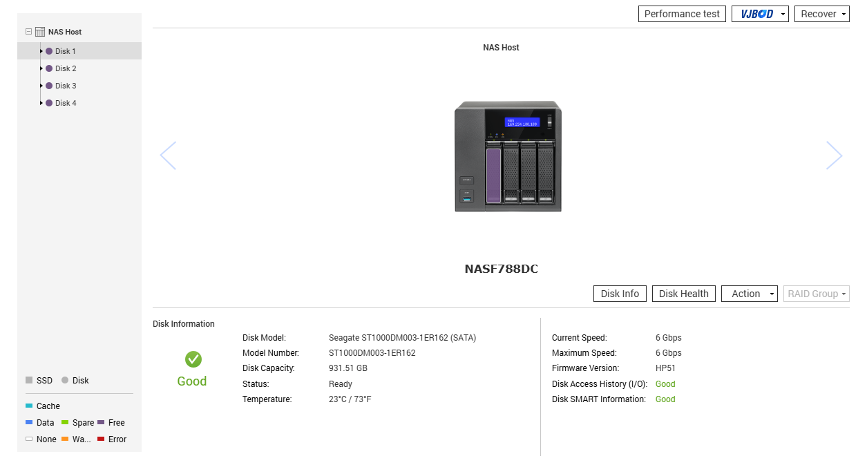 QNAP TS-453A 4-Bay NAS, Celeron N3150 1.60GHz, 4GB RAM w/ 4x1TB HDDs