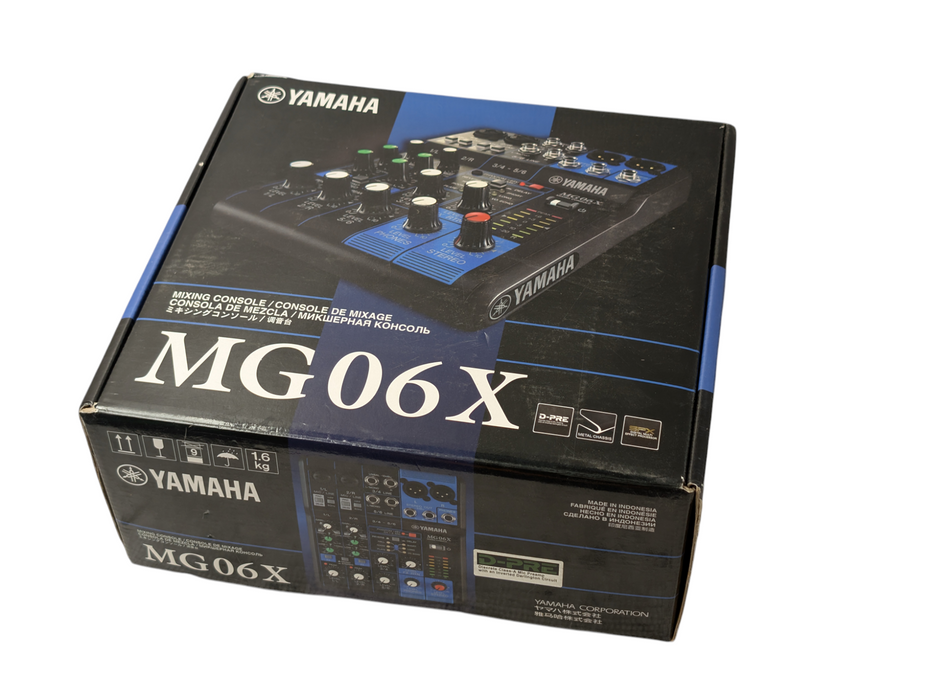 YAMAHA MG06X 6 Channel Mixer ZC80160 -