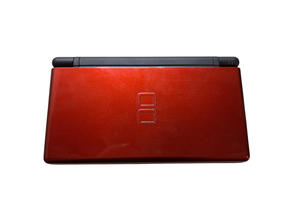 Nintendo DS Lite Handheld Console USG-001 Crimson Red w/ Box | No Adapter )