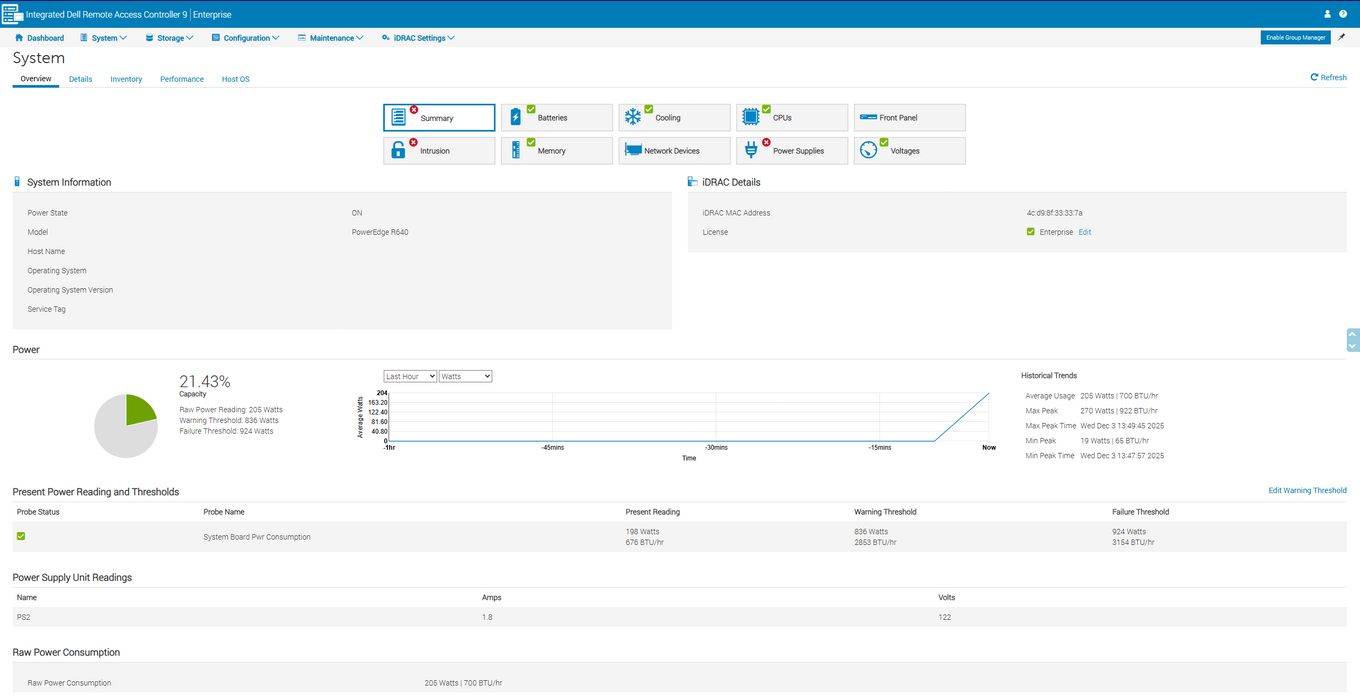 Del R640 1U 10x2.5", 2x Xeon Gold 5120, 64GB DDR4, 3x1.8TB SAS, H740P Mini