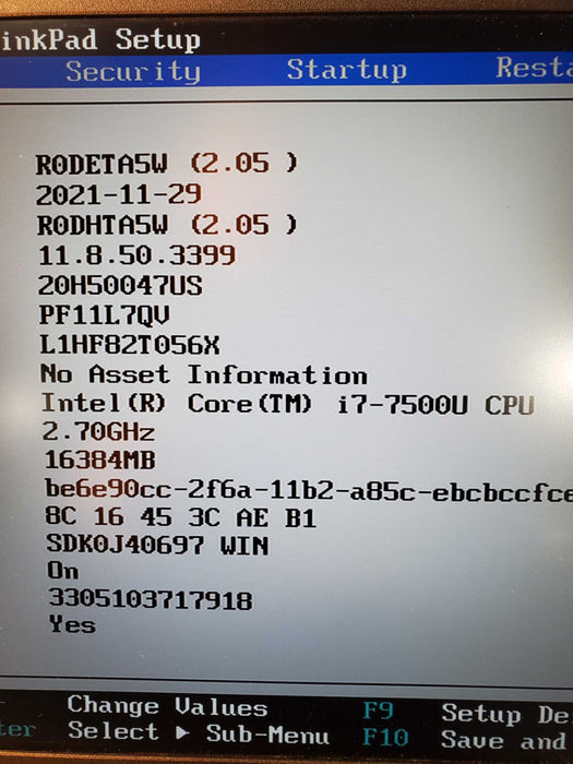 Lenovo ThinkPad E570 i7-7500U 2.7GHz 16GB 256SSD NVIDIA GeForce GTX 950M  Lap200