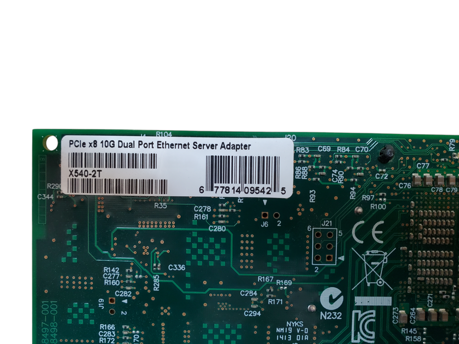 PCIe x8 10G Dual Port Ethernet Server Adapter - X540-T2