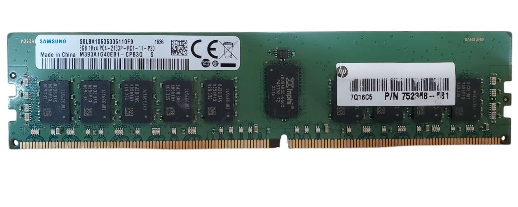 Samsung 8GB 1Rx4 PC4-2133P-RC1-11-P20 DDR4 Server RAM Q