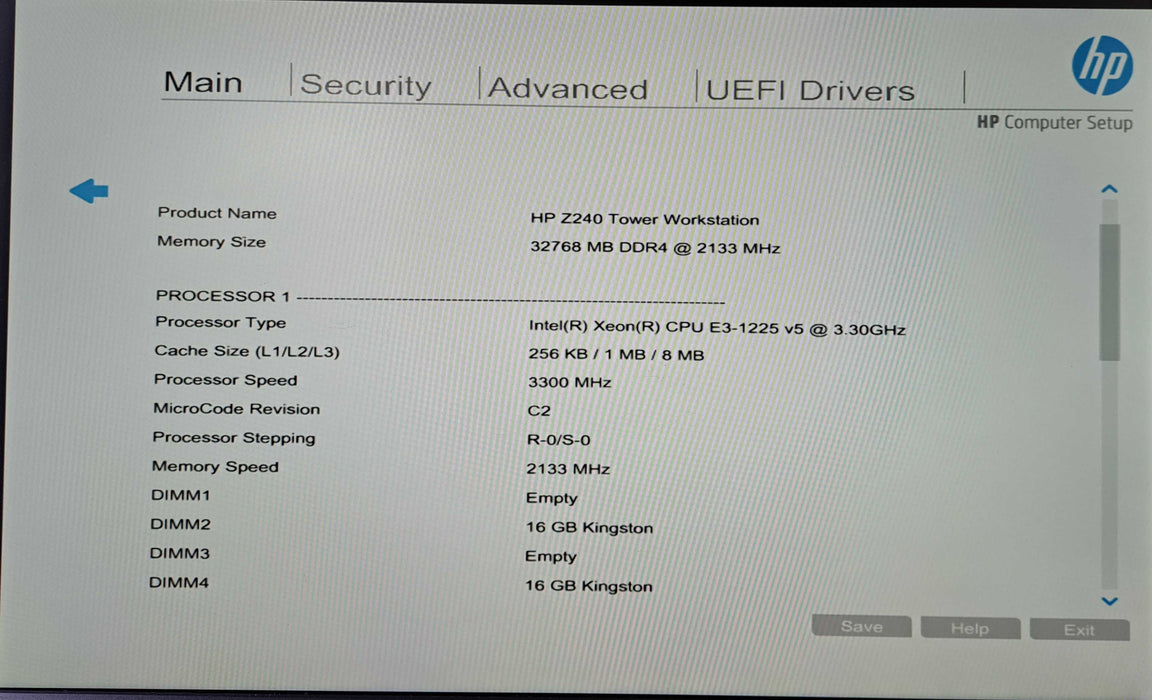 HP Z240 Workstation | Xeon E3-1225 v5 @3.30GHz, 32GB DDR4, Quadro P1000 )