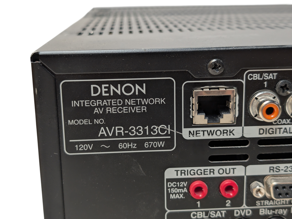 Denon AVR-3313CI 7.2 Channel Integrated Network 4K Home Theater Receiver -