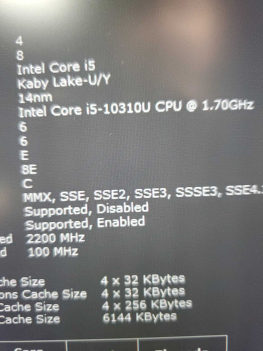 Lenovo ThinkPad T14s Gen 1 – INTEL I5-10310U, 16GB, 256GB NVMe   Lap200