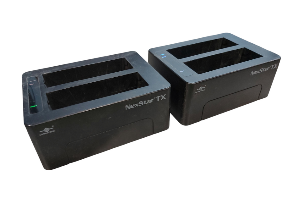 Lot 2x Vantec NexStar TX Dual Bay USB 3.0 Hard Drive Dock