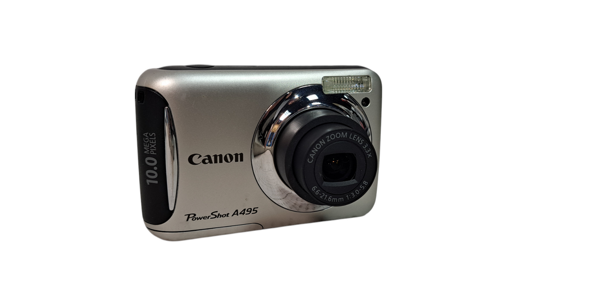 Canon PowerShot A495 10.0MP Digital Camera Silver — retail.era