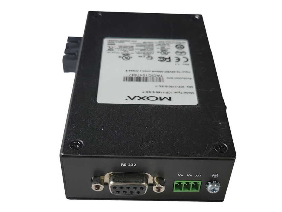Moxa ICF-1150-S-SC-T Indust RS-232/422/485 to Single-mode Fiber Converter SEE _