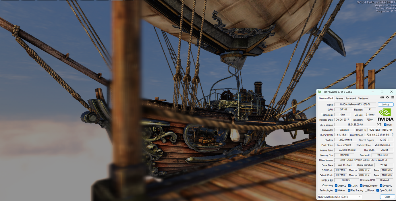 NVIDIA GeForce GTX 1070 Ti 8GB GDDR5 - Graphics Card Q