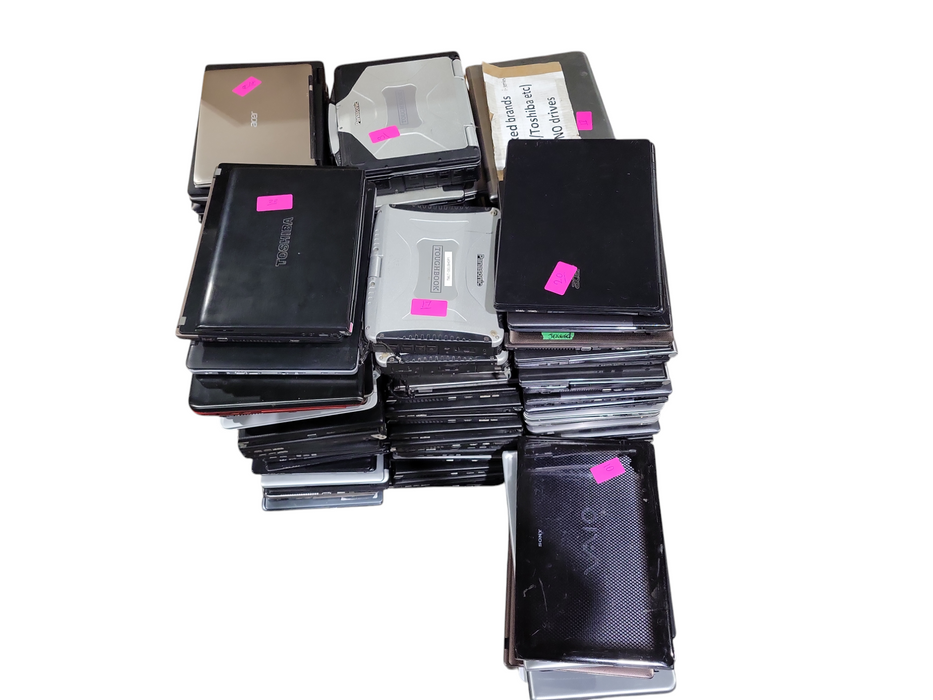 Lot 100x Mixed brand i-series Laptops AS-IS