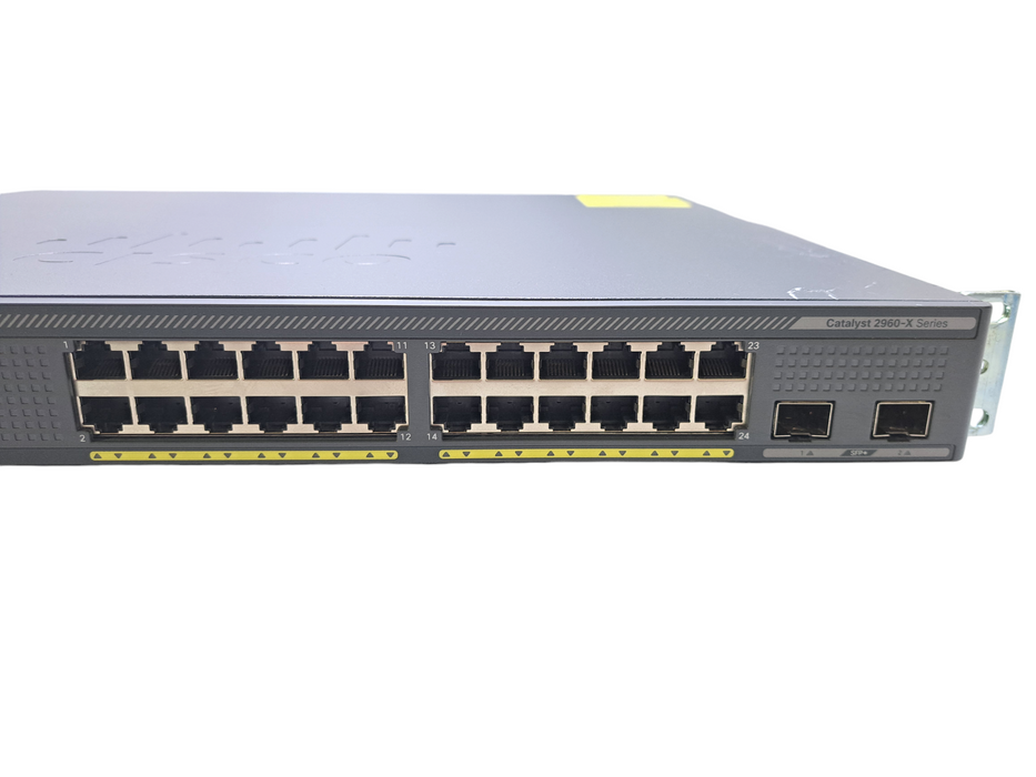 Cisco WS-C2960X-24PD-L V07 | 24 Port Gigabit PoE+ 370W Switch | 2x 10G SFP+